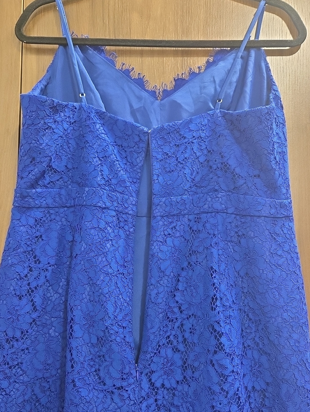 J. Crew-Royal Blue Lace Midi Dress-Size 12 - Picture 11 of 16